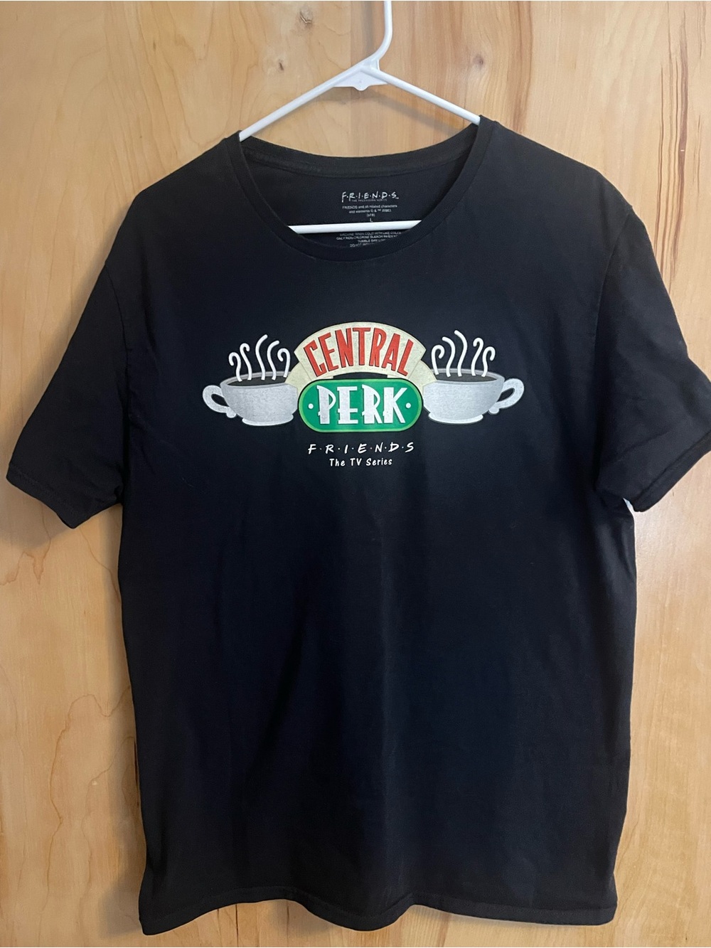 Friends Central Perk Black Graphic Tee - NWOT - Size Large
